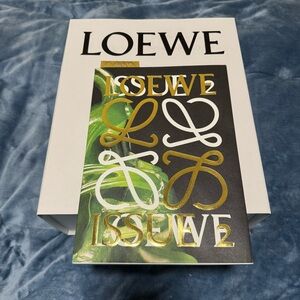 Loewe empty box, with ribbons and art magazine